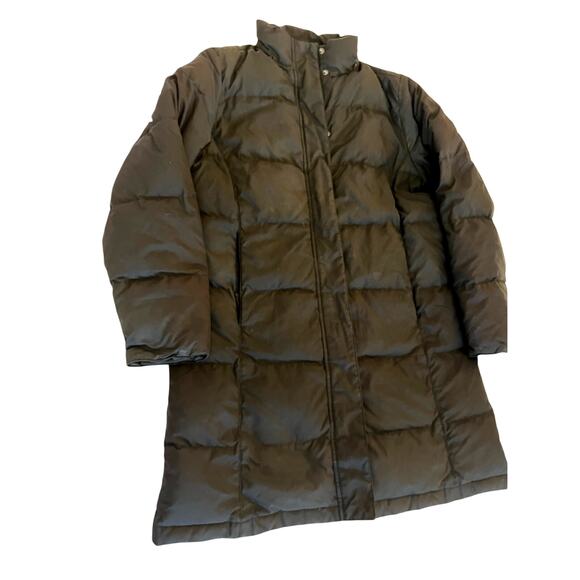 L.L. Bean Black Long Down Puffer Coat - Picture 2 of 8